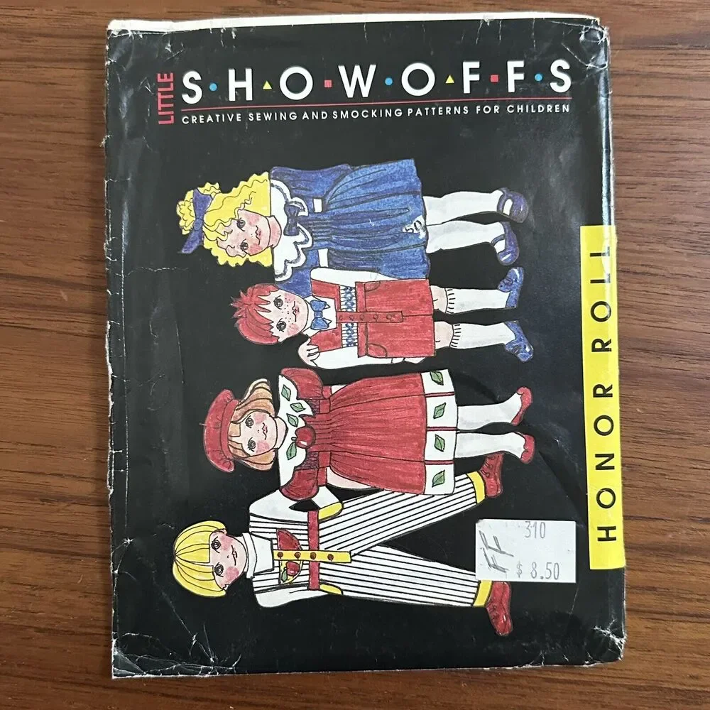 UNCUT Vintage Little Showoffs Sewing Pattern Honor Roll Size 2-8